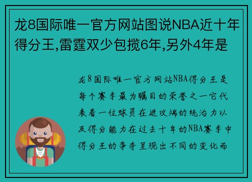 龙8国际唯一官方网站图说NBA近十年得分王,雷霆双少包揽6年,另外4年是谁_ - 副本