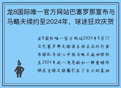 龙8国际唯一官方网站巴塞罗那宣布与马略夫续约至2024年，球迷狂欢庆贺新合同签署